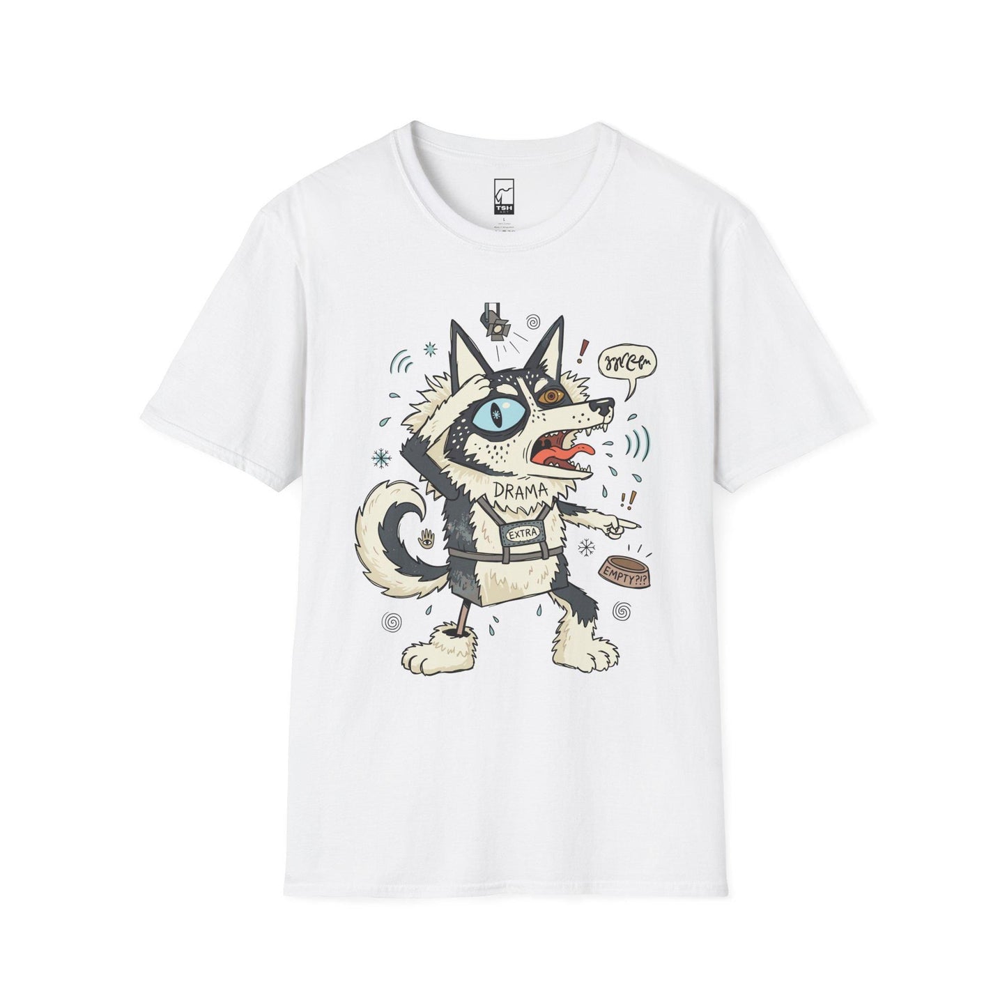 Husky Shirt | Dramatic Dog Tee | Talking Husky T Shirt | Screaming Siberian Graphic Tee | Husky Mom Shirt | Dog Lover Gift
