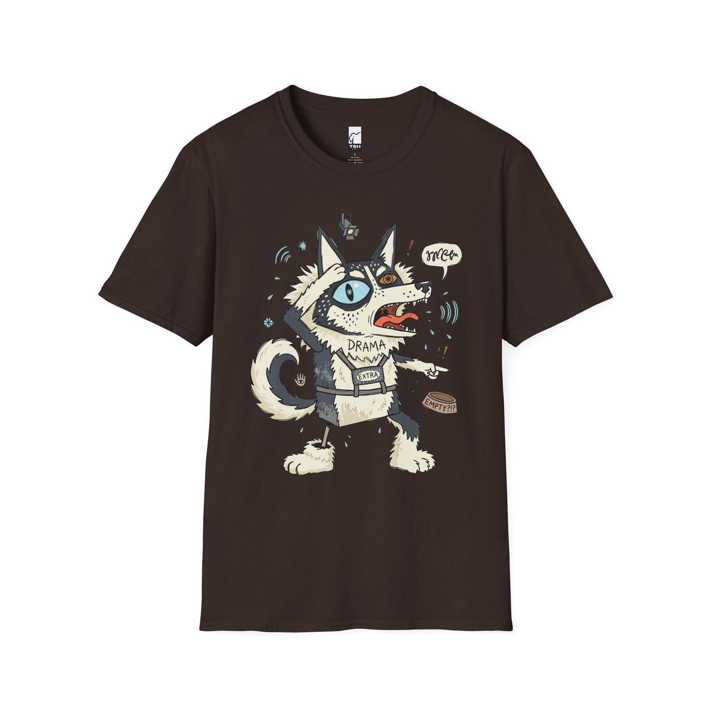 Husky Shirt | Dramatic Dog Tee | Talking Husky T Shirt | Screaming Siberian Graphic Tee | Husky Mom Shirt | Dog Lover Gift