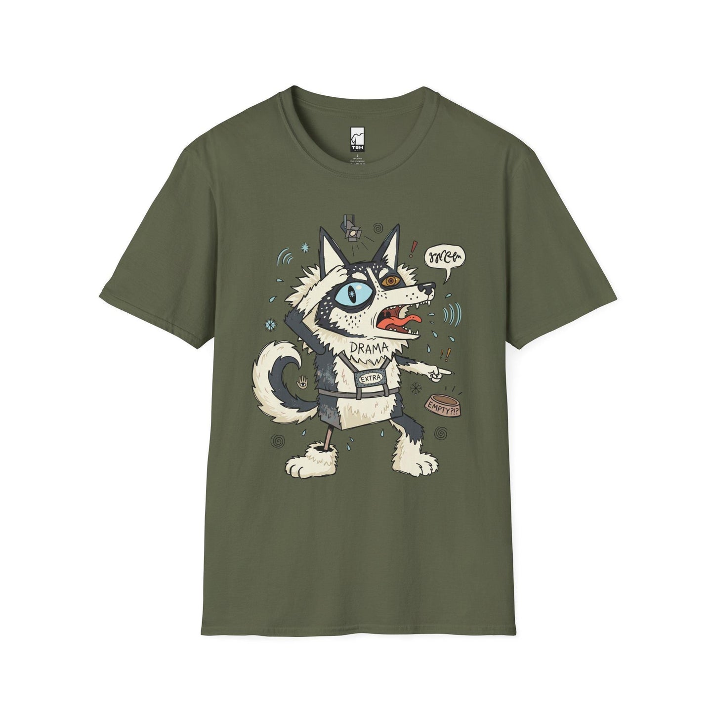 Husky Shirt | Dramatic Dog Tee | Talking Husky T Shirt | Screaming Siberian Graphic Tee | Husky Mom Shirt | Dog Lover Gift
