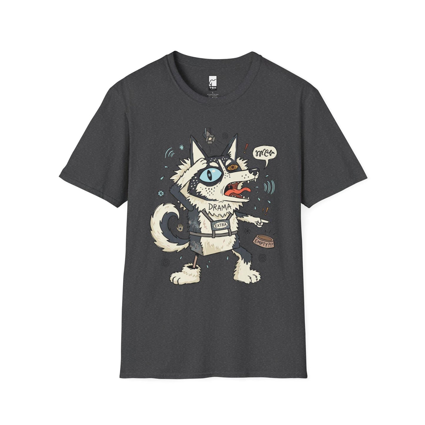 Husky Shirt | Dramatic Dog Tee | Talking Husky T Shirt | Screaming Siberian Graphic Tee | Husky Mom Shirt | Dog Lover Gift