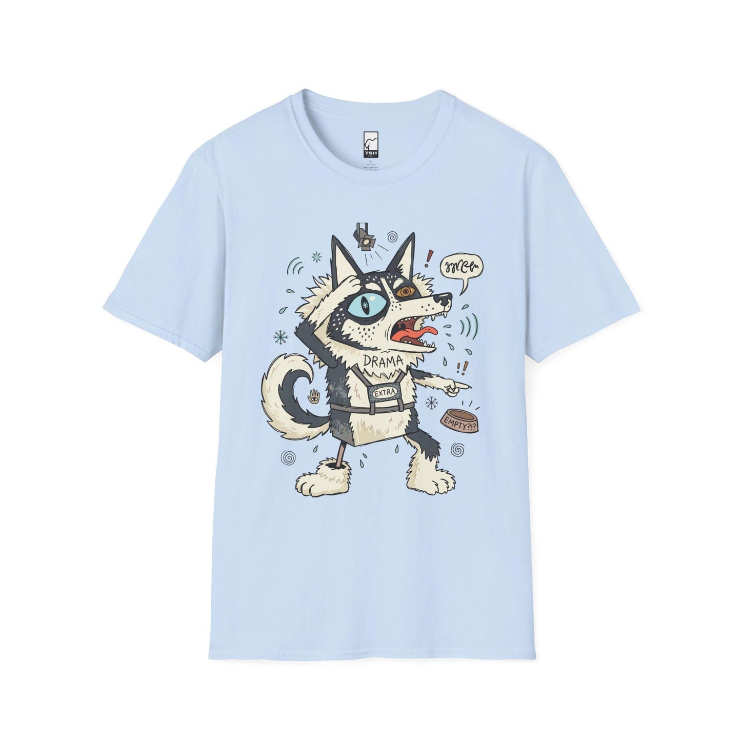 Husky Shirt | Dramatic Dog Tee | Talking Husky T Shirt | Screaming Siberian Graphic Tee | Husky Mom Shirt | Dog Lover Gift