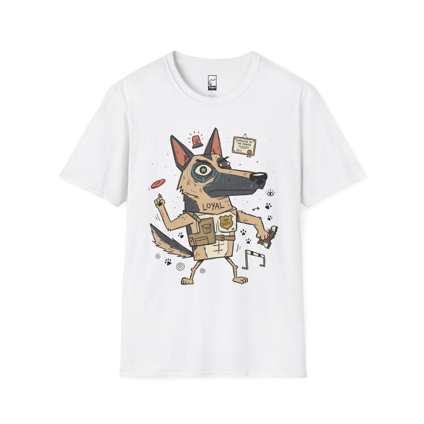 German Shepherd Tee | Funny K9 Shirt | Loyal Dog T Shirt | Police Dog Graphic Tee | Dog Dad Shirt | Dog Lover Gift