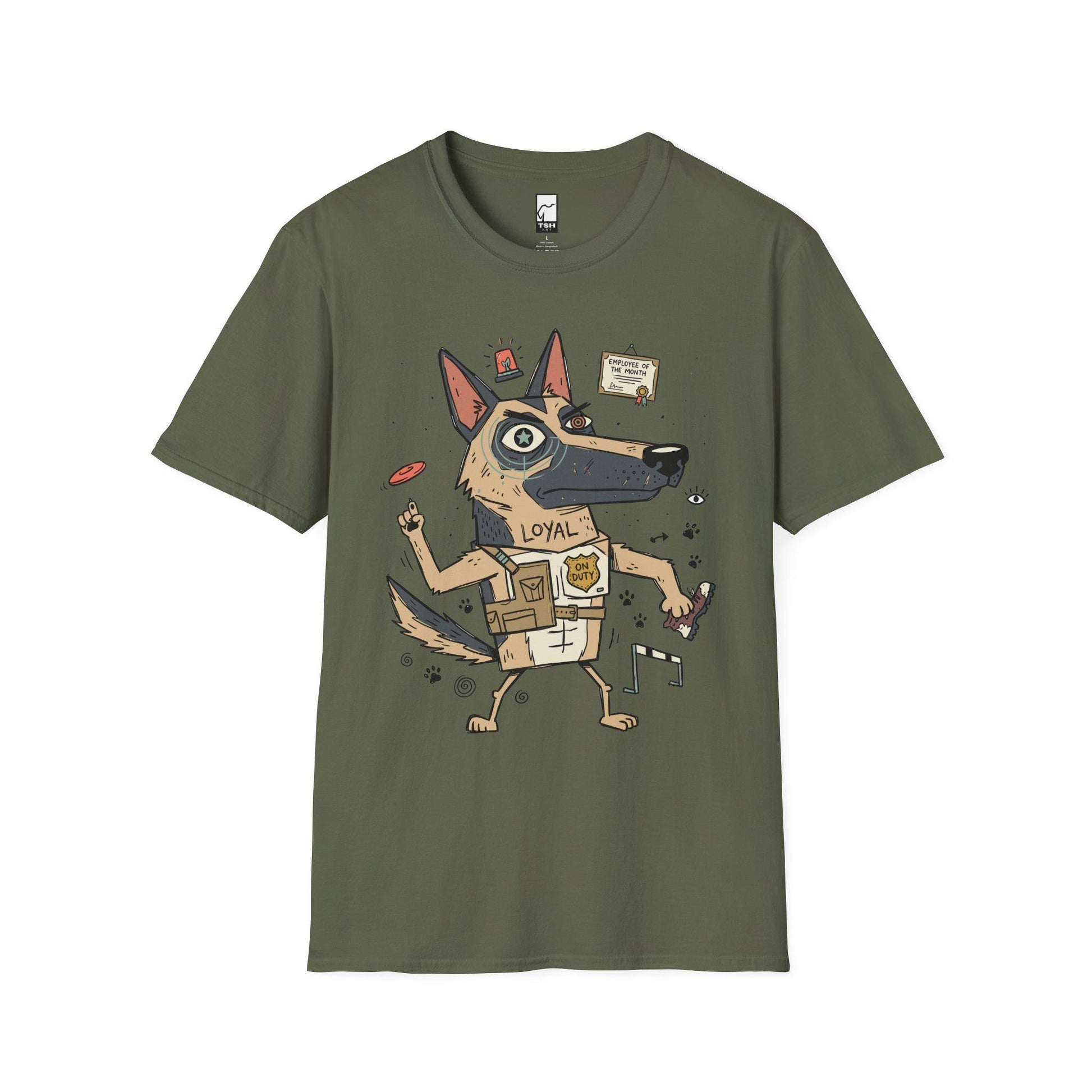 German Shepherd Tee | Funny K9 Shirt | Loyal Dog T Shirt | Police Dog Graphic Tee | Dog Dad Shirt | Dog Lover Gift