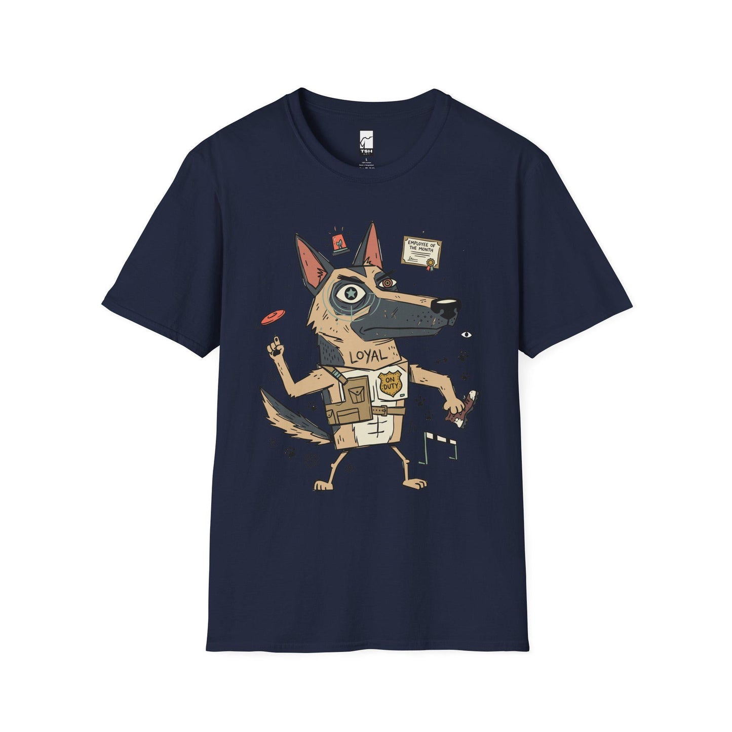 German Shepherd Tee | Funny K9 Shirt | Loyal Dog T Shirt | Police Dog Graphic Tee | Dog Dad Shirt | Dog Lover Gift
