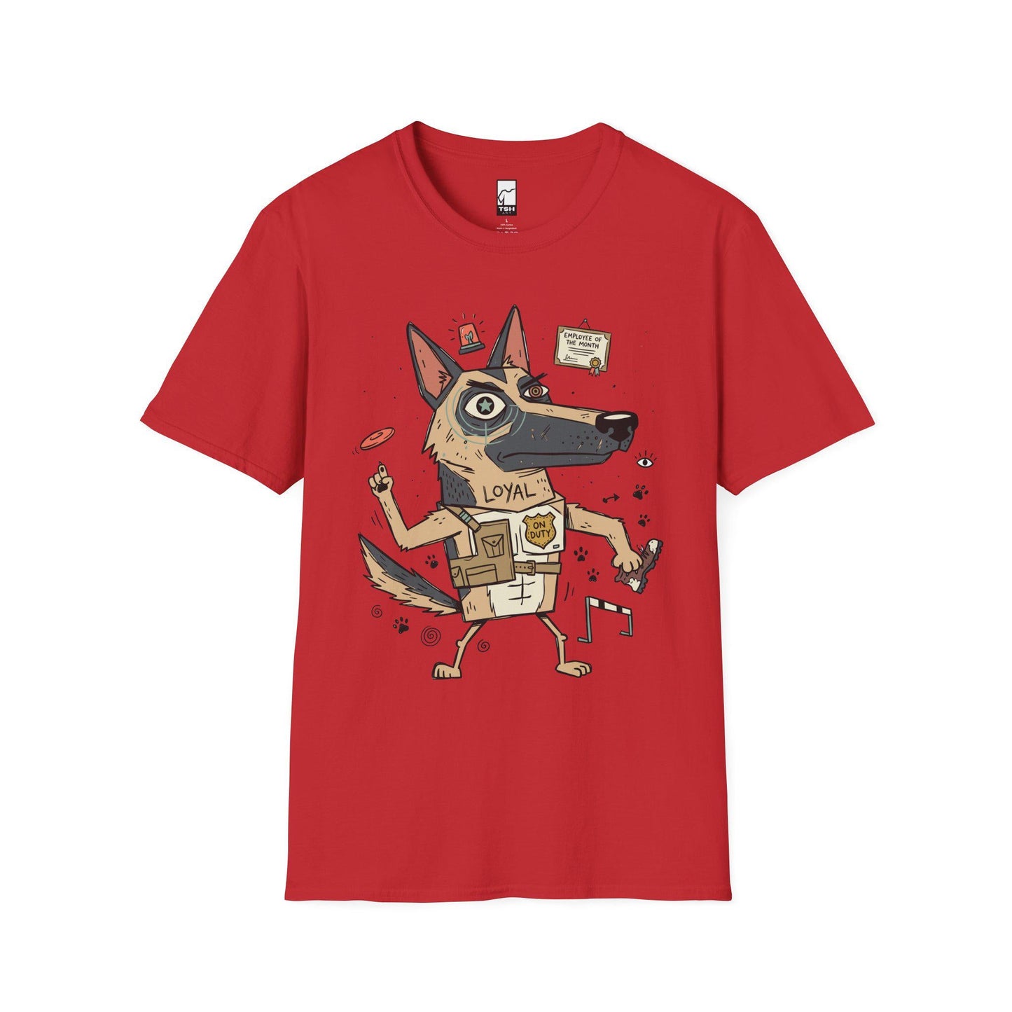 German Shepherd Tee | Funny K9 Shirt | Loyal Dog T Shirt | Police Dog Graphic Tee | Dog Dad Shirt | Dog Lover Gift
