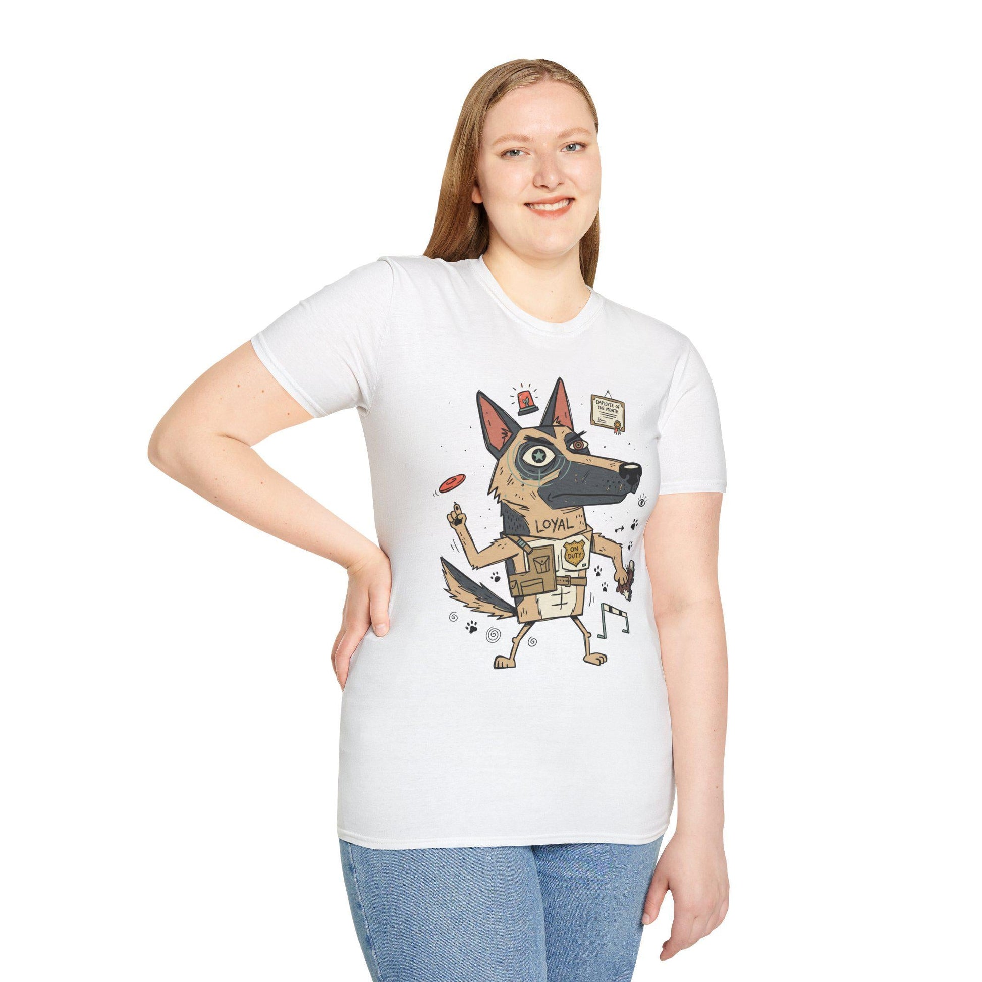 German Shepherd Tee | Funny K9 Shirt | Loyal Dog T Shirt | Police Dog Graphic Tee | Dog Dad Shirt | Dog Lover Gift