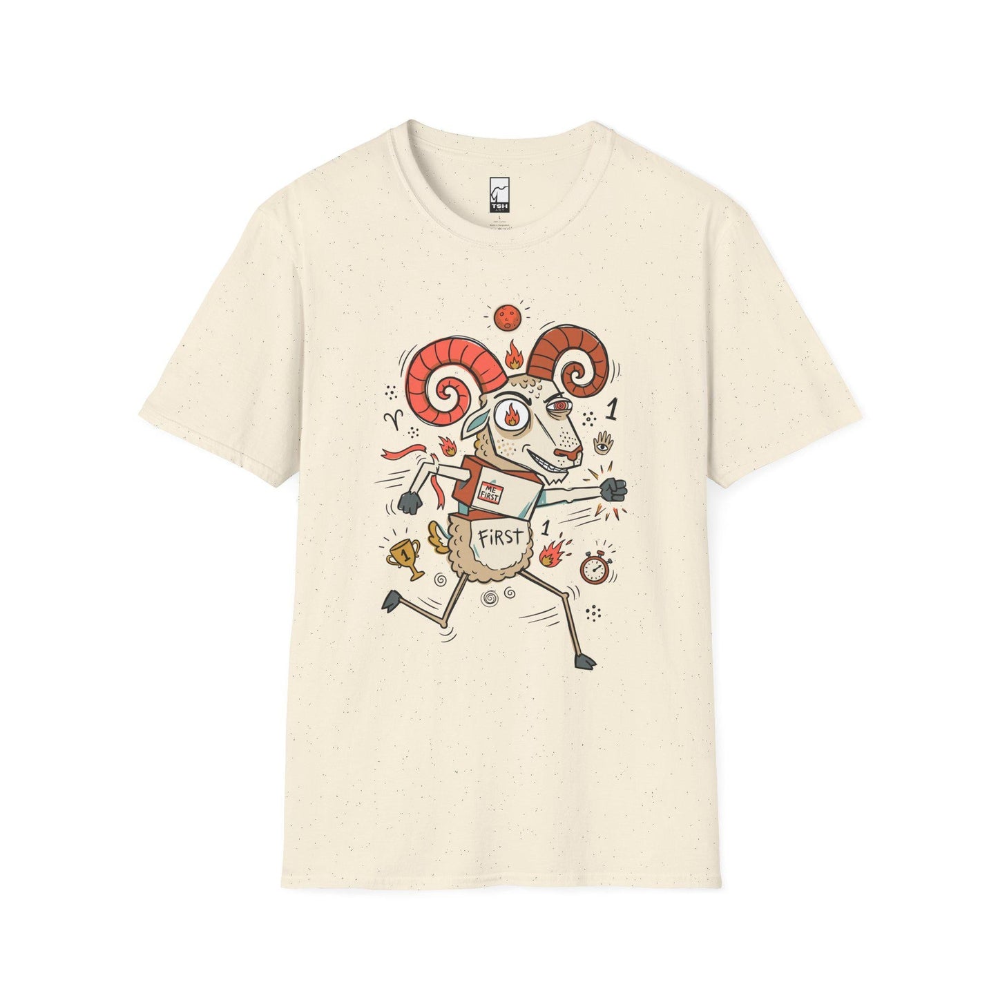 Aries Zodiac Shirt | Ram Astrology Tee | Bold Zodiac T Shirt | Star Sign Graphic Tee | Fire Sign Shirt | Zodiac Birthday Gift