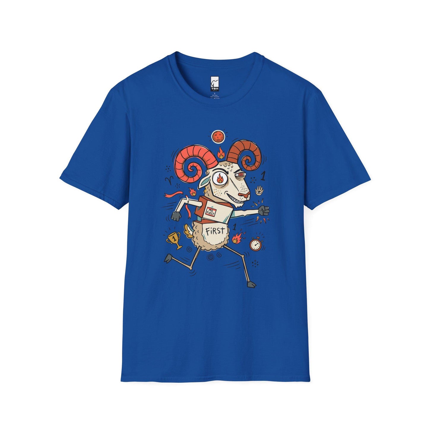 Aries Zodiac Shirt | Ram Astrology Tee | Bold Zodiac T Shirt | Star Sign Graphic Tee | Fire Sign Shirt | Zodiac Birthday Gift
