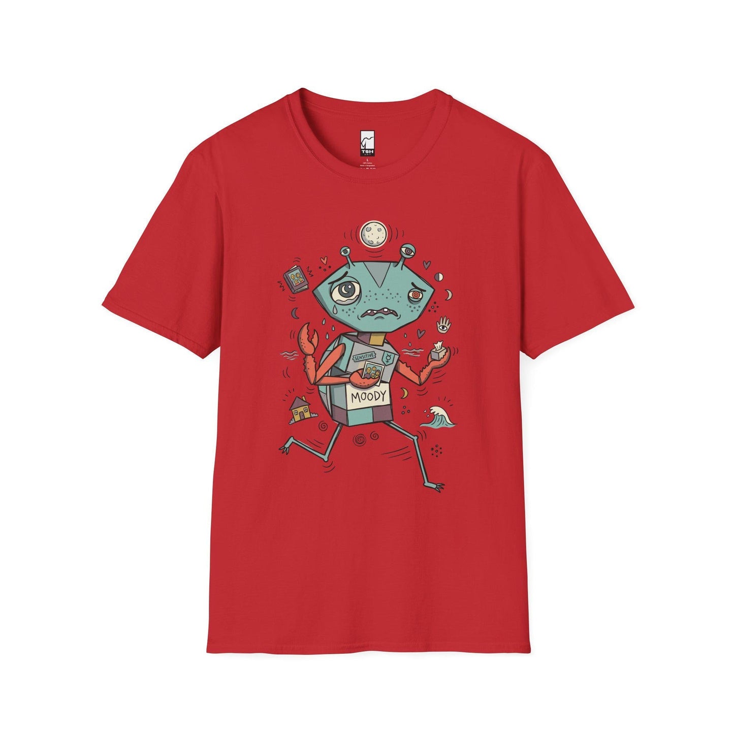Cancer Zodiac Shirt | Crab Astrology Tee | Moody Zodiac T Shirt | Star Sign Graphic Tee | Water Sign Shirt | Zodiac Birthday Gift
