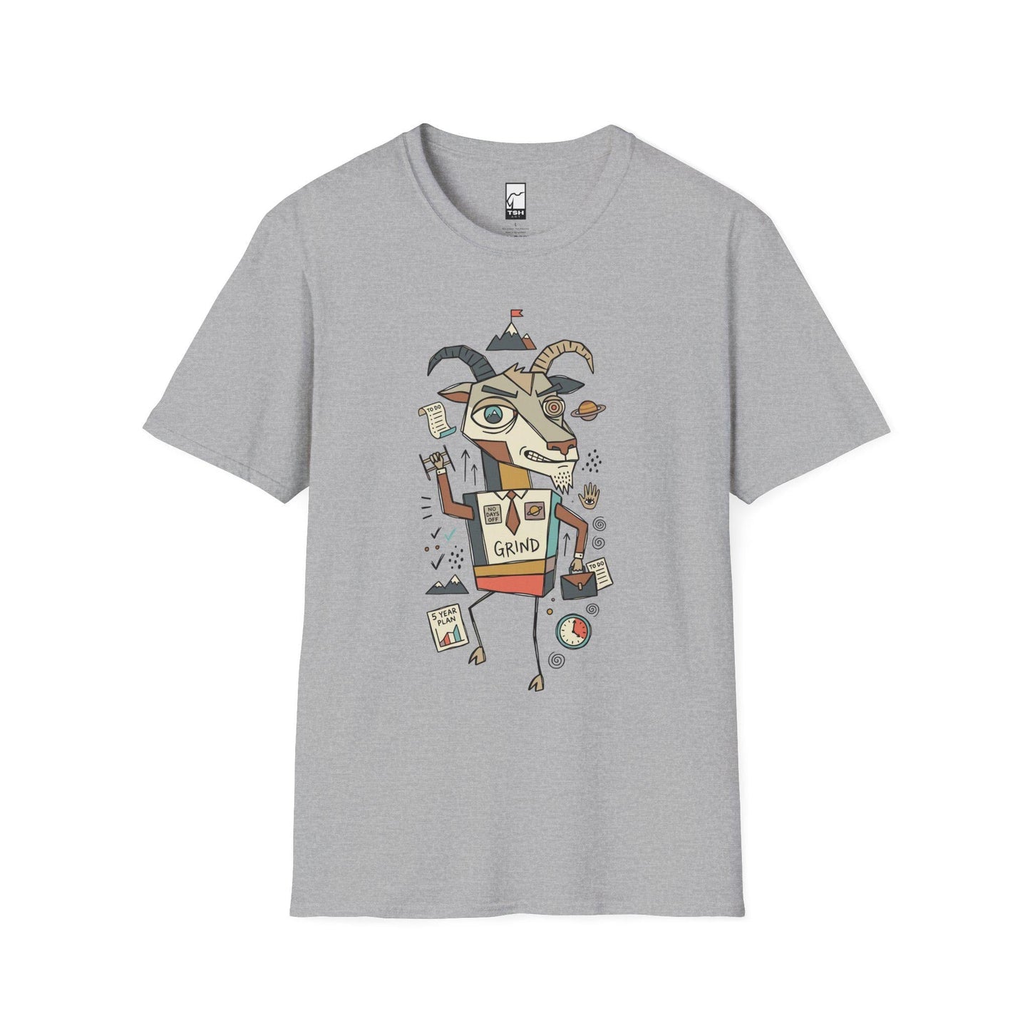 Capricorn Zodiac Shirt | Goat Astrology Tee | Hustle Zodiac T Shirt | Star Sign Graphic Tee | Earth Sign Shirt | Zodiac Birthday Gift
