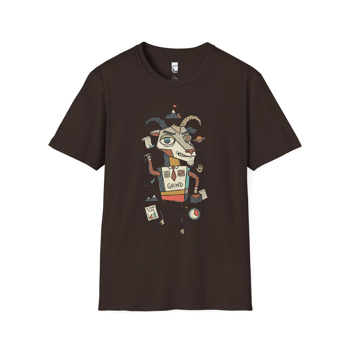 Capricorn Zodiac Shirt | Goat Astrology Tee | Hustle Zodiac T Shirt | Star Sign Graphic Tee | Earth Sign Shirt | Zodiac Birthday Gift