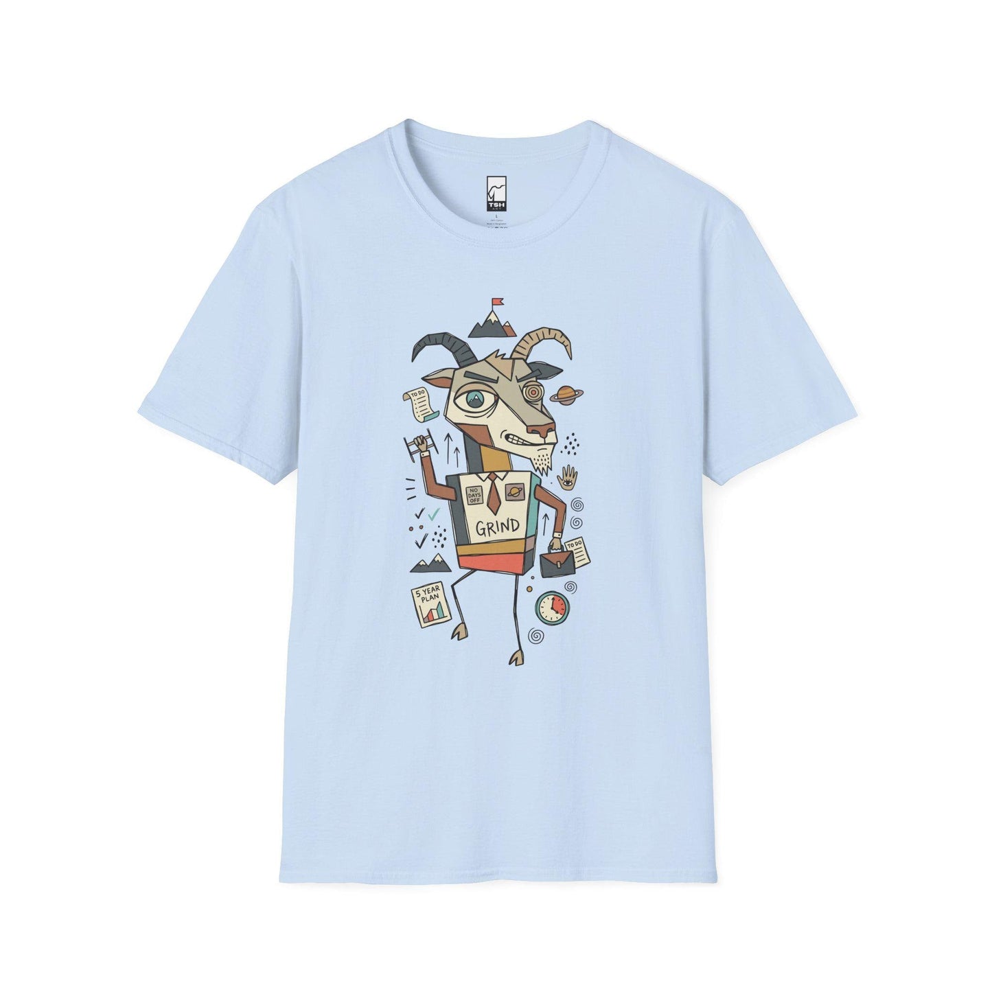 Capricorn Zodiac Shirt | Goat Astrology Tee | Hustle Zodiac T Shirt | Star Sign Graphic Tee | Earth Sign Shirt | Zodiac Birthday Gift