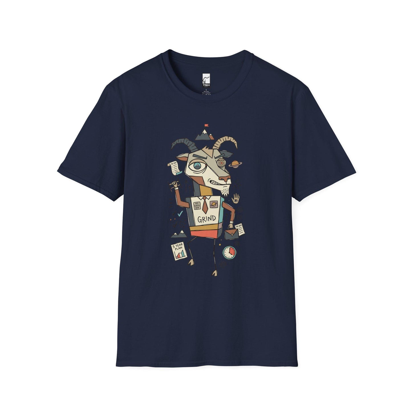 Capricorn Zodiac Shirt | Goat Astrology Tee | Hustle Zodiac T Shirt | Star Sign Graphic Tee | Earth Sign Shirt | Zodiac Birthday Gift