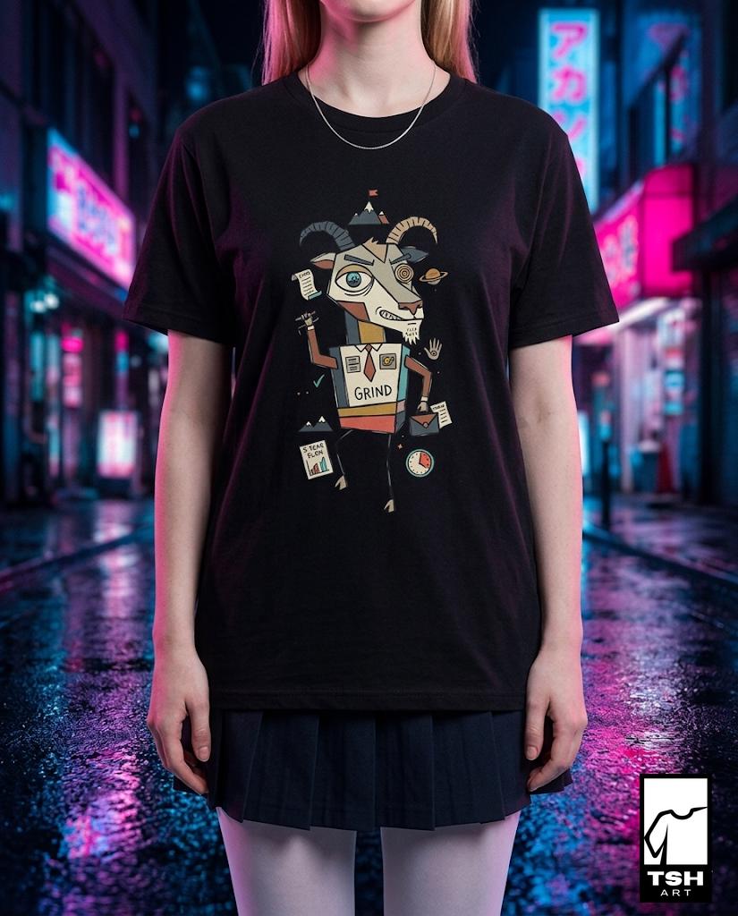 Capricorn Zodiac Shirt | Goat Astrology Tee | Hustle Zodiac T Shirt | Star Sign Graphic Tee | Earth Sign Shirt | Zodiac Birthday Gift