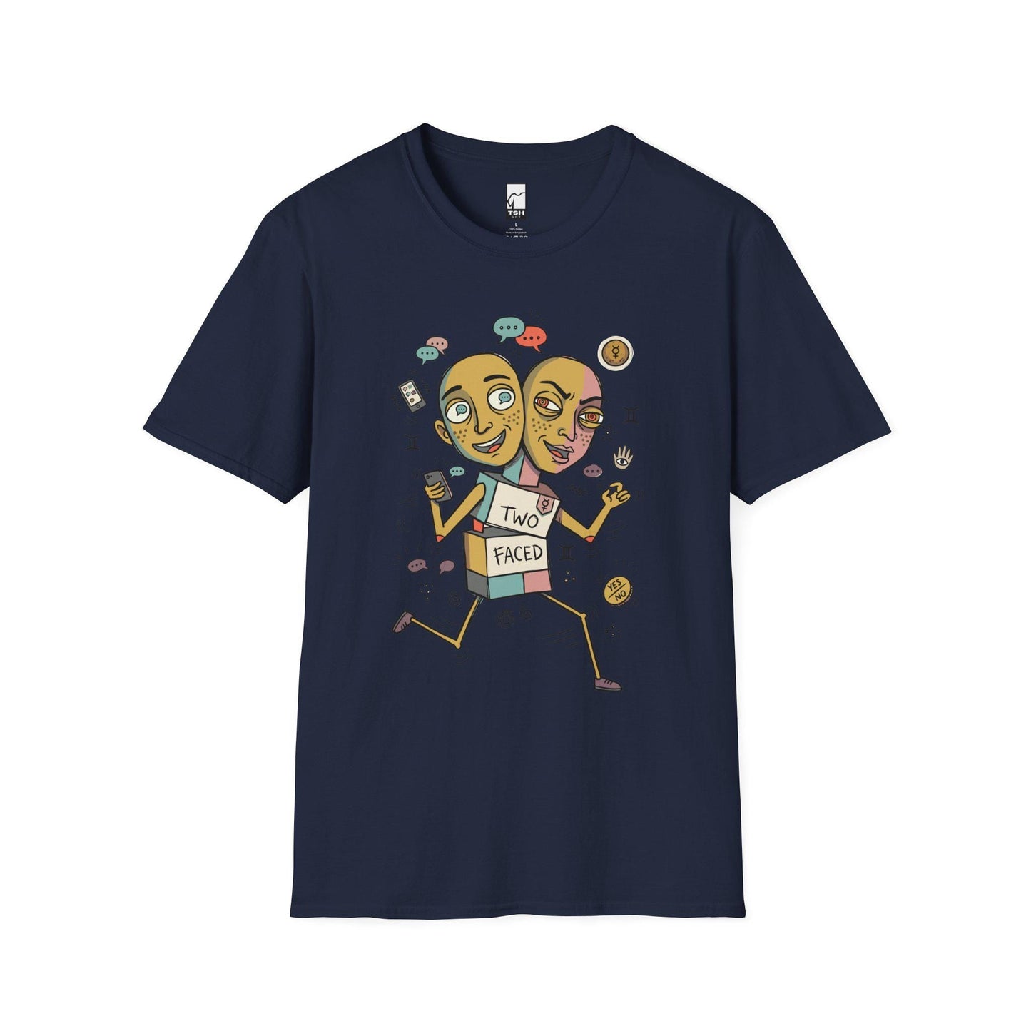 Gemini Zodiac Shirt | Twins Astrology Tee | Dual Zodiac T Shirt | Star Sign Graphic Tee | Air Sign Shirt | Zodiac Birthday Gift