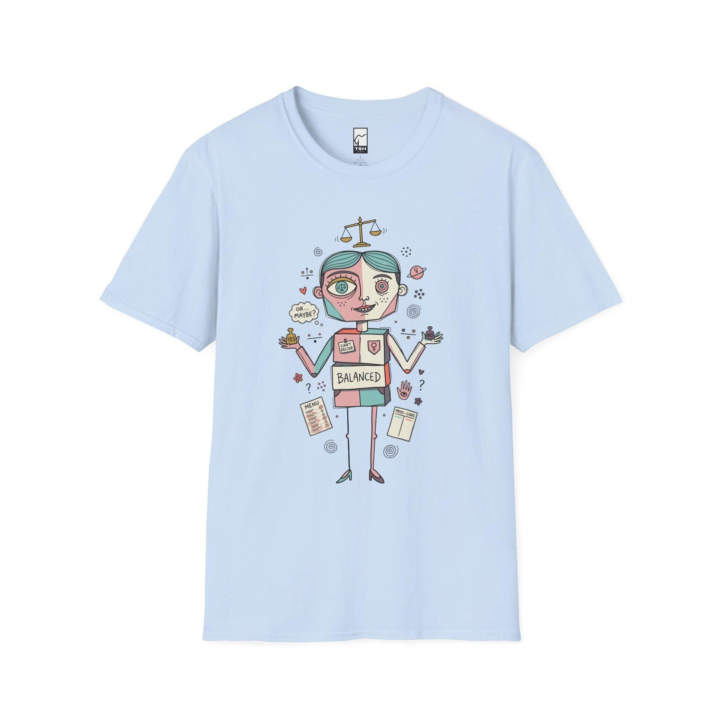Libra Zodiac Shirt | Scales Astrology Tee | Indecisive Zodiac T Shirt | Star Sign Graphic Tee | Air Sign Shirt | Zodiac Birthday Gift