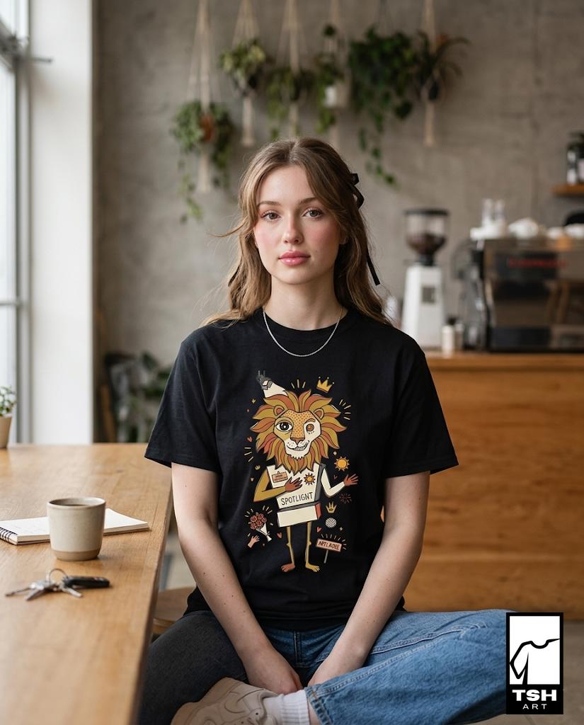 Leo Zodiac Shirt | Lion Astrology Tee | Main Character T Shirt | Fire Sign Graphic Tee | Vintage Astrology Tee | Confident Unisex Gift