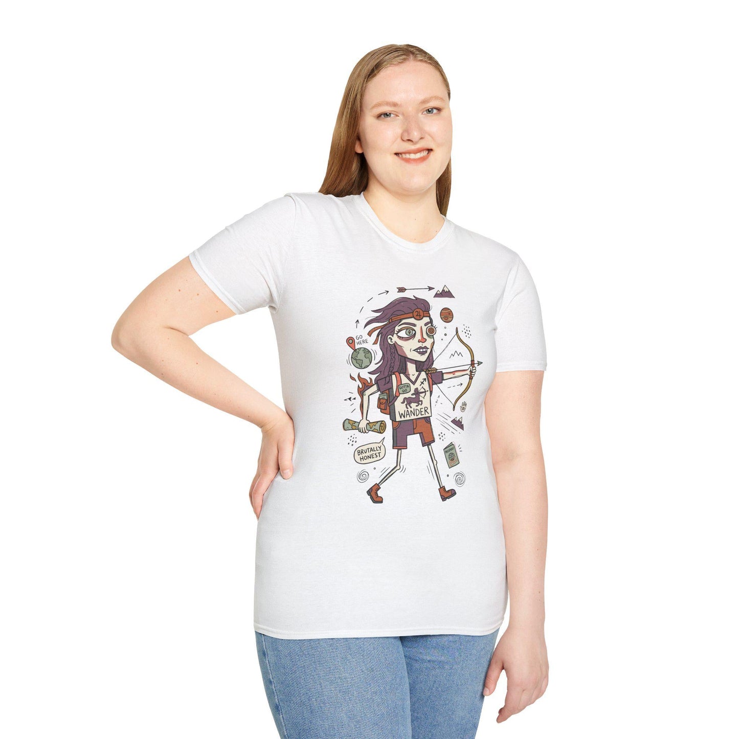 Sagittarius Zodiac Shirt | Archer Astrology Tee | Wanderlust Zodiac T Shirt | Star Sign Graphic Tee | Fire Sign Shirt | Zodiac Birthday Gift