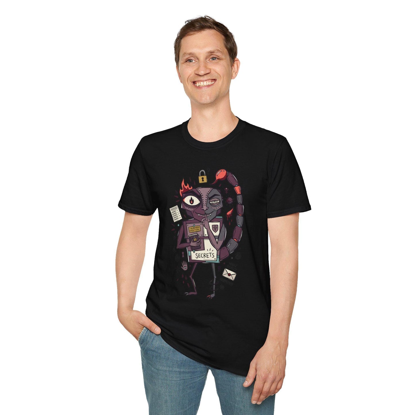 Scorpio Zodiac Shirt | Scorpion Astrology Tee | Secretive Zodiac T Shirt | Star Sign Graphic Tee | Water Sign Shirt | Zodiac Birthday Gift