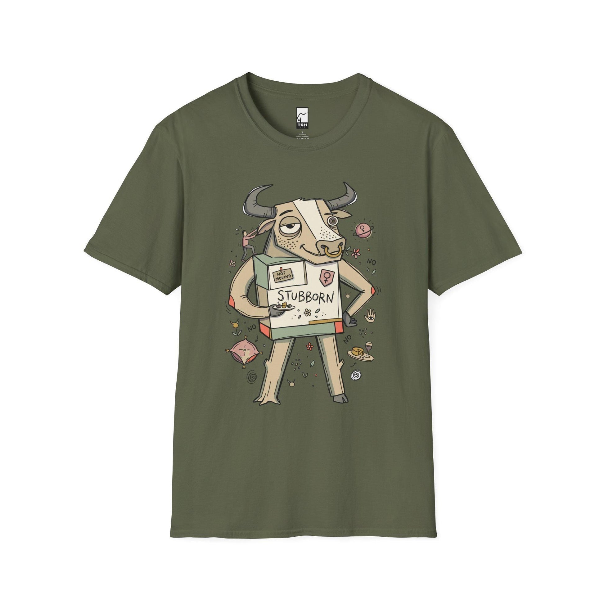 Taurus Zodiac Shirt | Bull Astrology Tee | Stubborn Zodiac T Shirt | Star Sign Graphic Tee | Earth Sign Shirt | Zodiac Birthday Gift