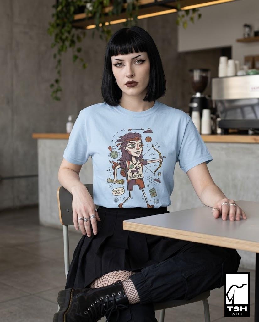 Sagittarius Zodiac Shirt | Archer Astrology Tee | Wanderlust Zodiac T Shirt | Star Sign Graphic Tee | Fire Sign Shirt | Zodiac Birthday Gift
