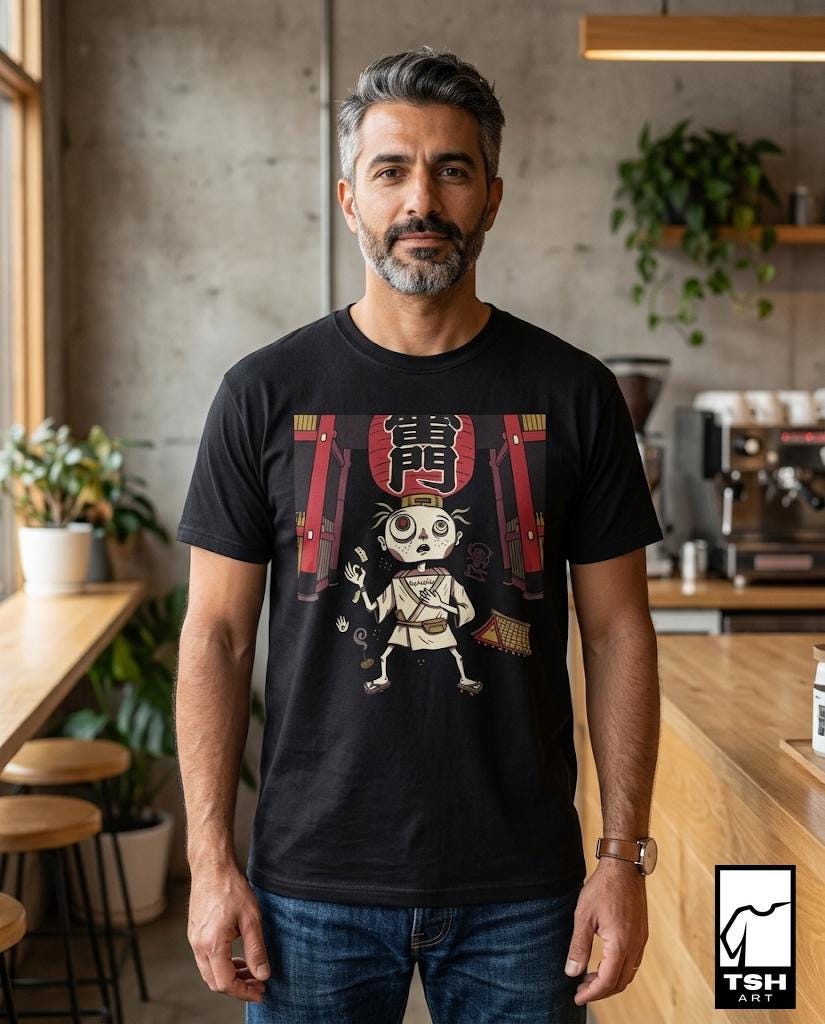 Tokyo Shirt | Japanese Lantern Tee | Quirky Japan T Shirt | Tokyo Culture Graphic Tee | Anime Style Shirt | Japan Lover Gift