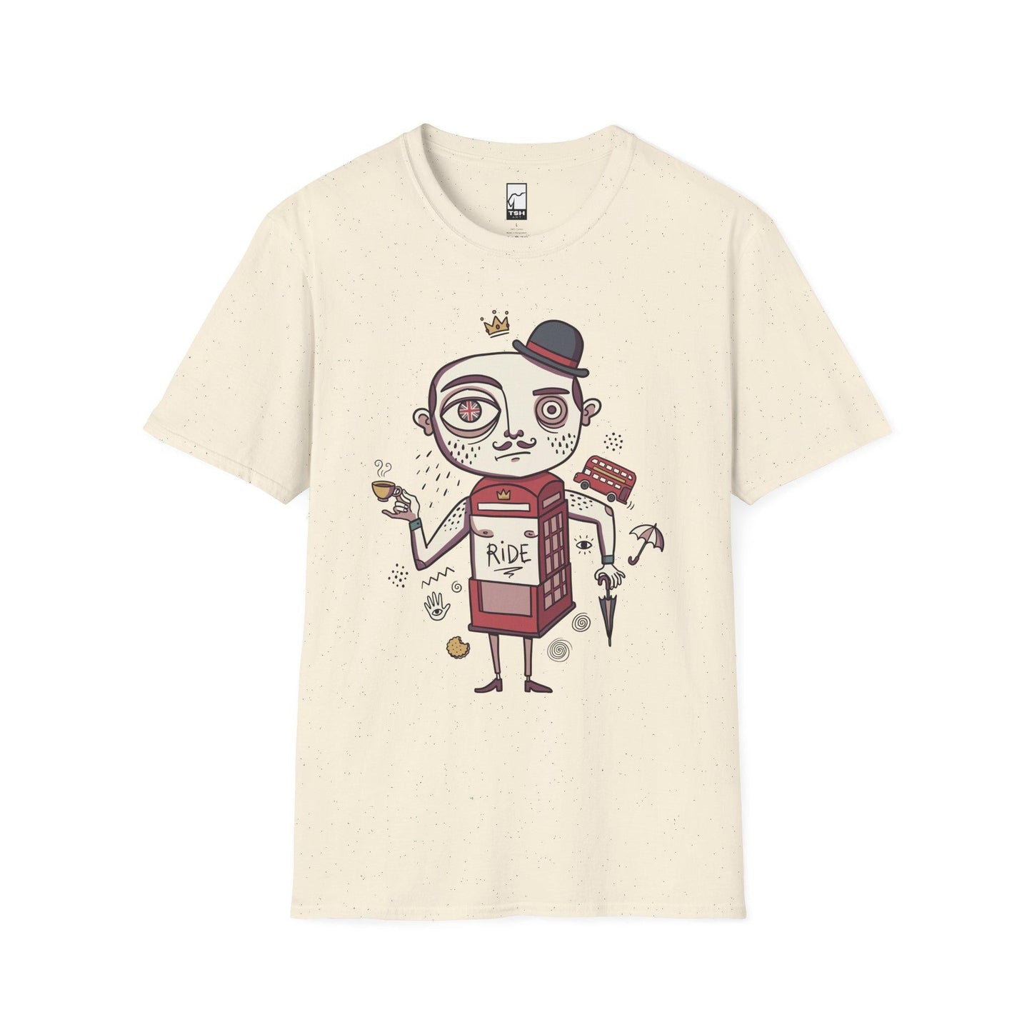 London Shirt | British Gentleman Tee | Funny UK T Shirt | Phone Box Graphic Tee | England Travel Shirt | London Lover Gift