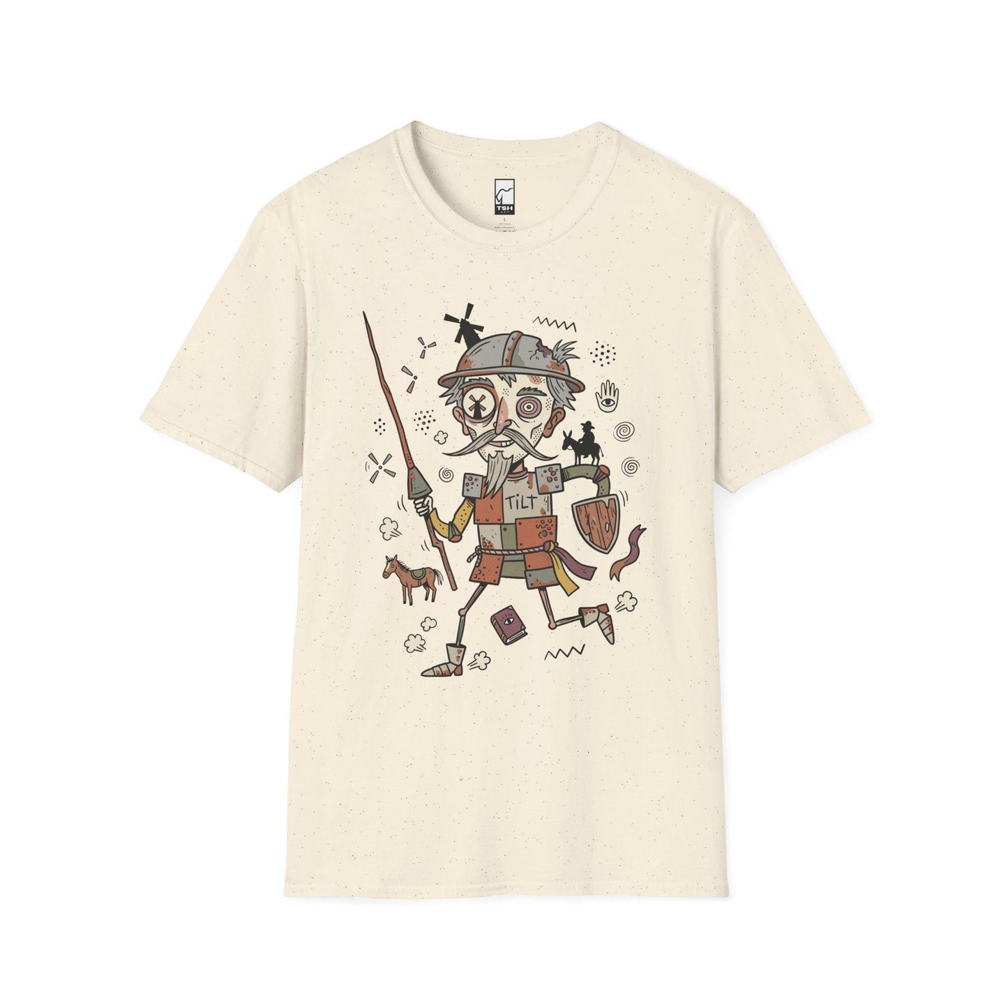 Don Quixote Shirt | Spanish Knight Tee | Funny Literary T Shirt | Windmill Graphic Tee | Spain Culture Shirt | Book Lover Gift