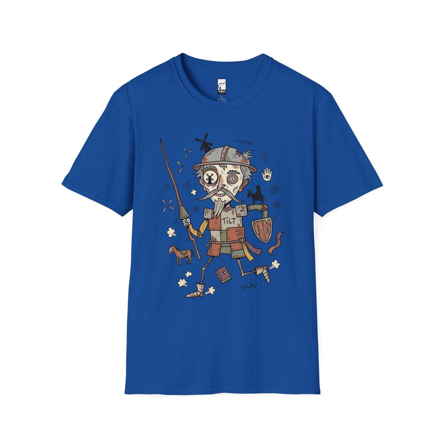 Don Quixote Shirt | Spanish Knight Tee | Funny Literary T Shirt | Windmill Graphic Tee | Spain Culture Shirt | Book Lover Gift