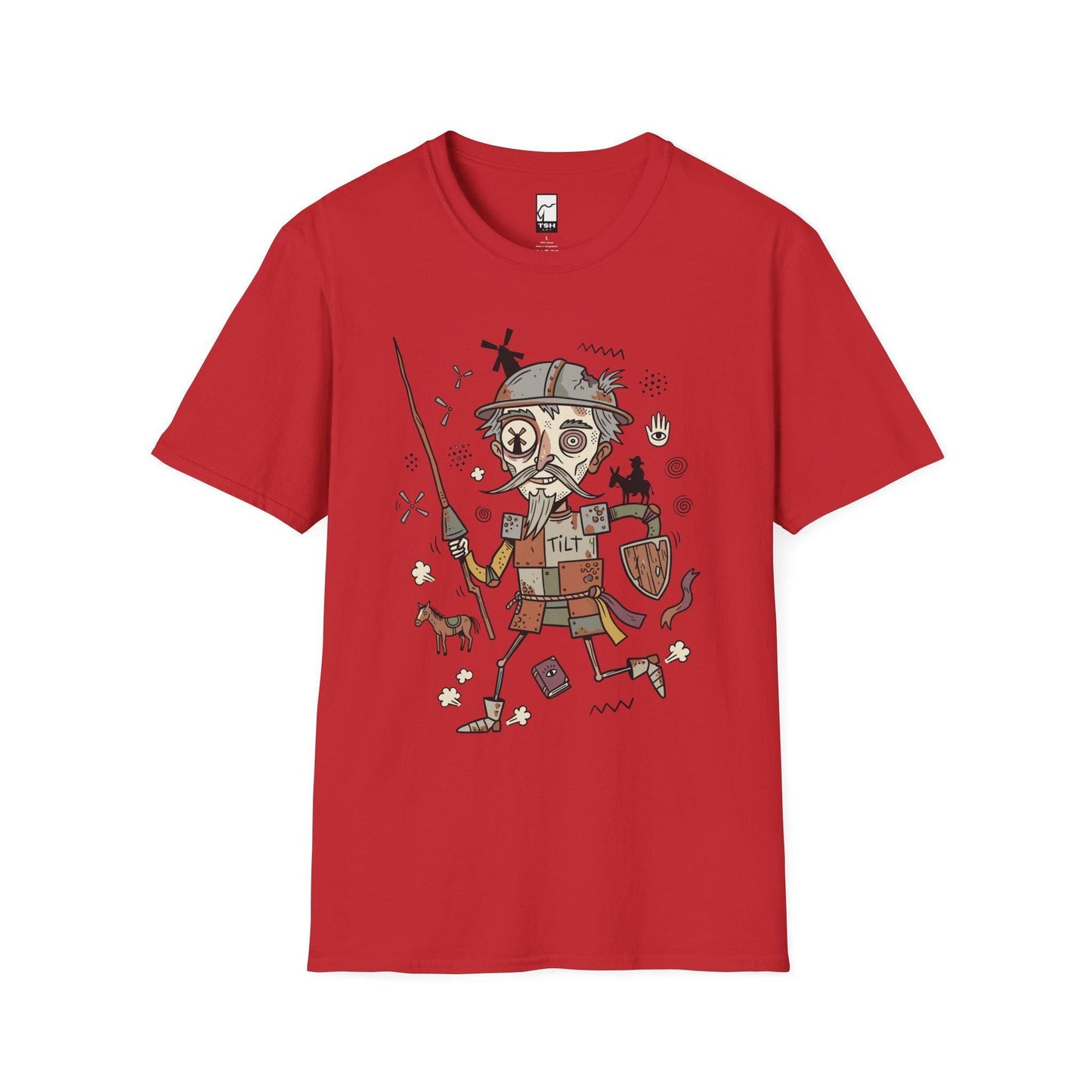 Don Quixote Shirt | Spanish Knight Tee | Funny Literary T Shirt | Windmill Graphic Tee | Spain Culture Shirt | Book Lover Gift