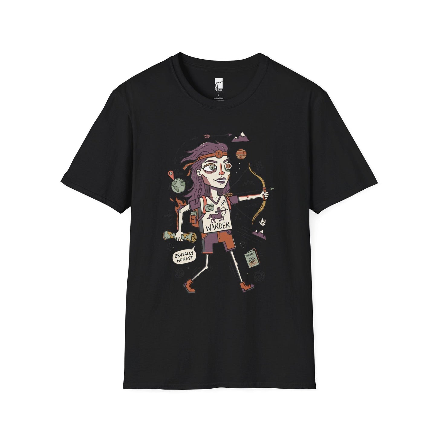 Sagittarius Zodiac Shirt | Archer Astrology Tee | Wanderlust Zodiac T Shirt | Star Sign Graphic Tee | Fire Sign Shirt | Zodiac Birthday Gift