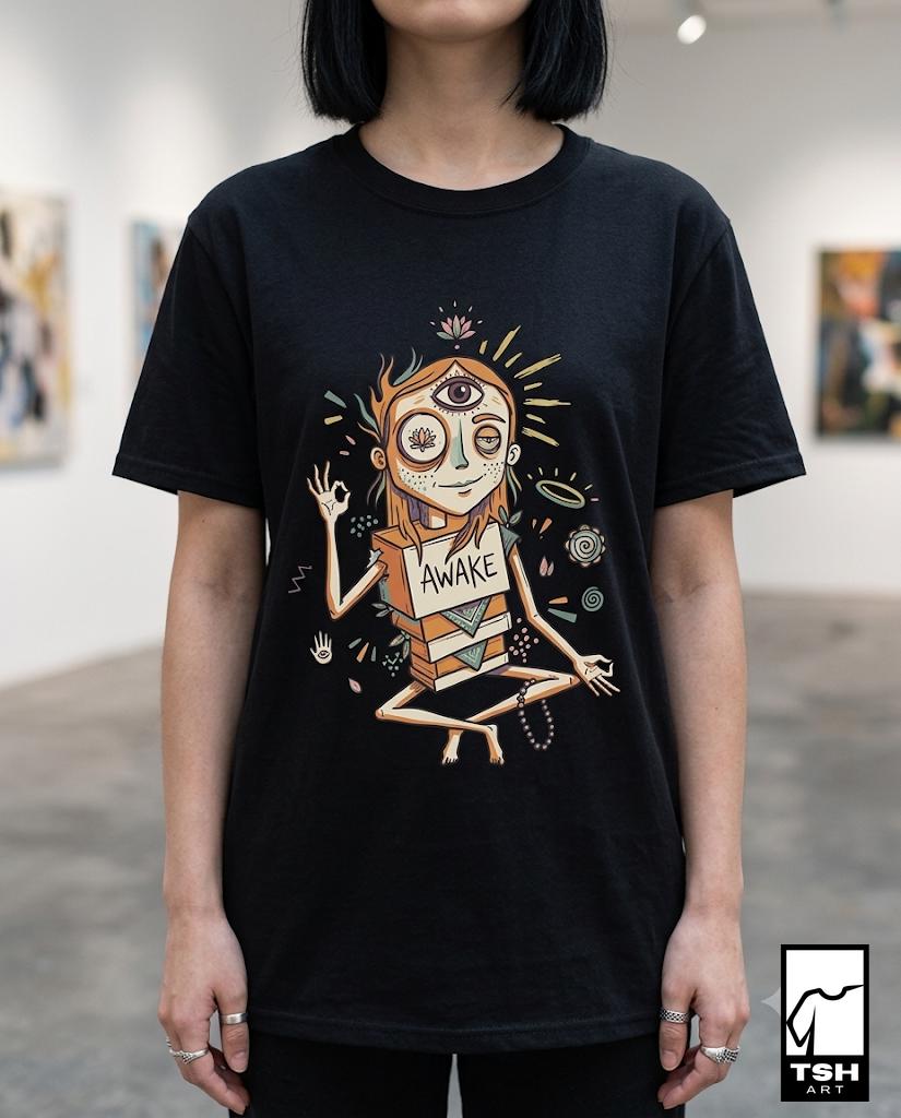 Third Eye Shirt | Meditation Tee | Spiritual Awakening T Shirt | Psychedelic Yoga Graphic Tee | Mystic Lotus Shirt | Namaste Gift