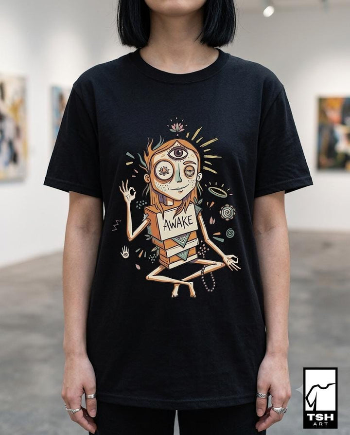 Third Eye Shirt | Meditation Tee | Spiritual Awakening T Shirt | Psychedelic Yoga Graphic Tee | Mystic Lotus Shirt | Namaste Gift