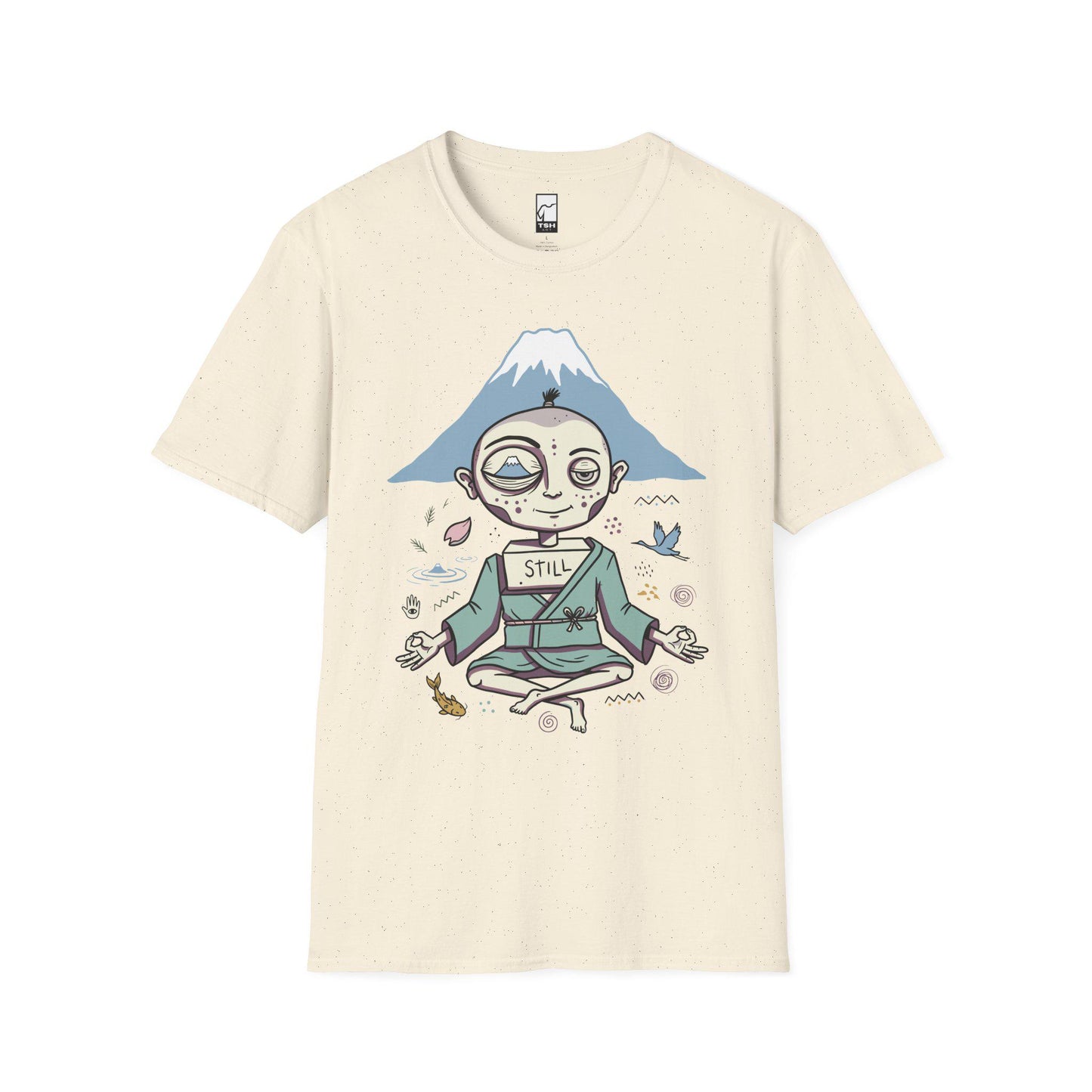 Zen Meditation Shirt | Mount Fuji Tee | Funny Japan Graphic Tee | Japanese Art T Shirt | Mindfulness Travel Tee | Unisex Gift