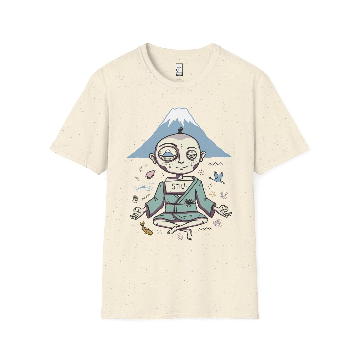 Zen Meditation Shirt | Mount Fuji Tee | Funny Japan Graphic Tee | Japanese Art T Shirt | Mindfulness Travel Tee | Unisex Gift