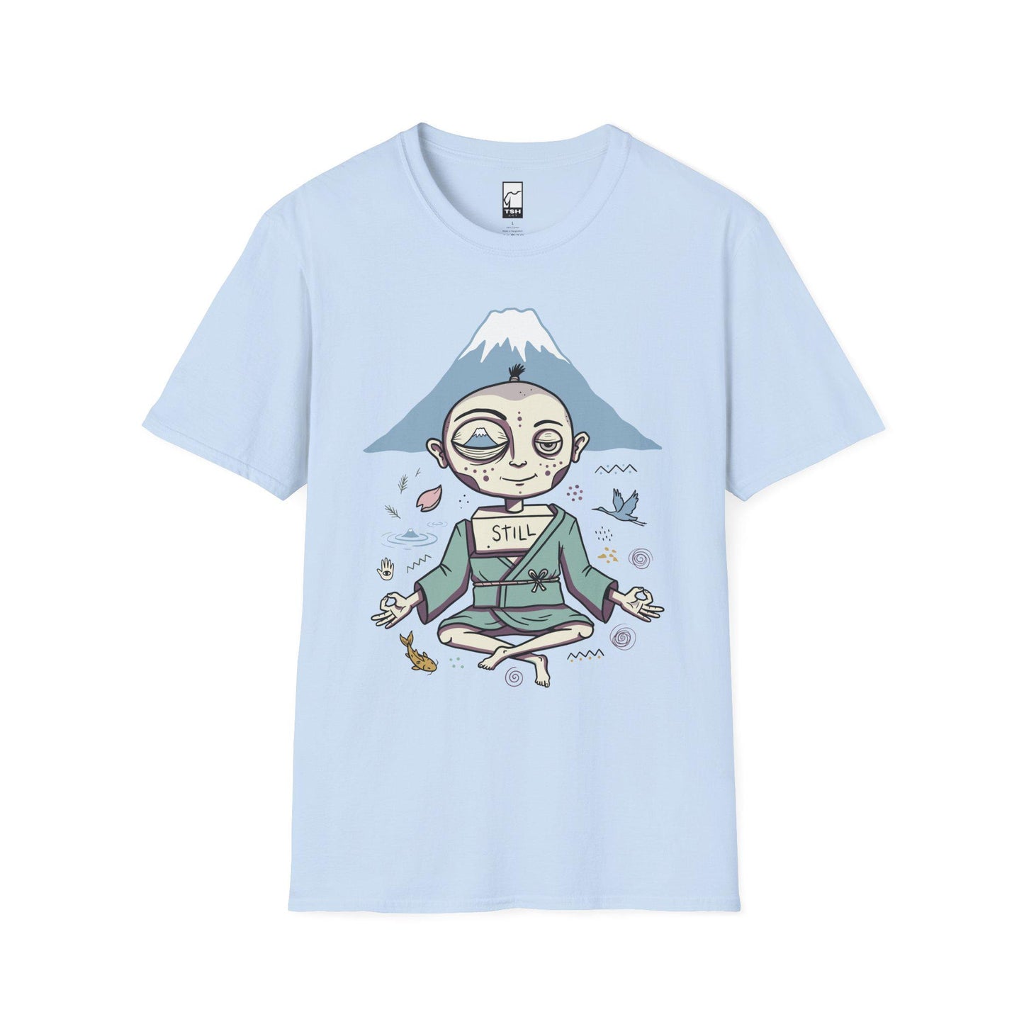 Zen Meditation Shirt | Mount Fuji Tee | Funny Japan Graphic Tee | Japanese Art T Shirt | Mindfulness Travel Tee | Unisex Gift