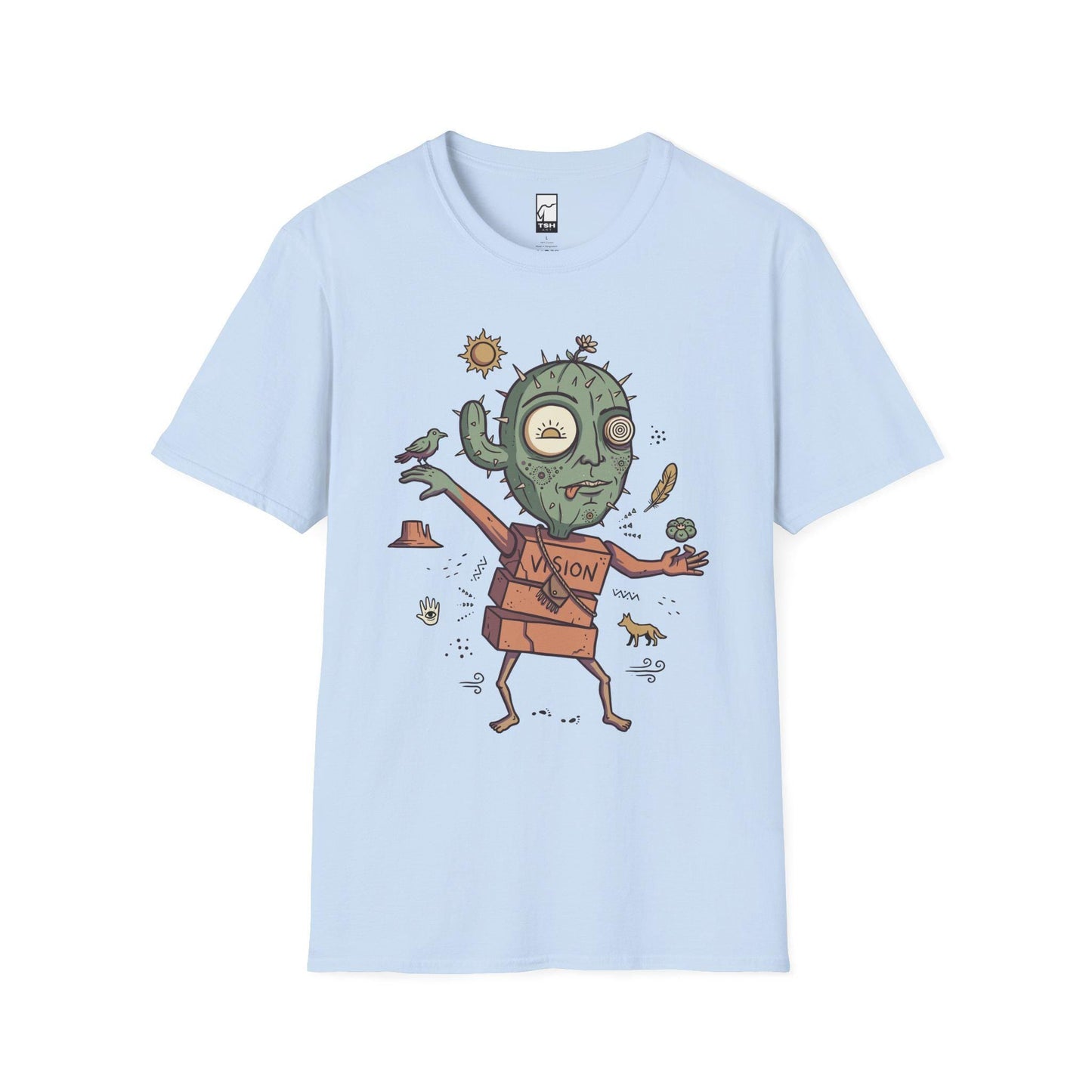 Psychedelic Cactus Tee | Vision Quest T Shirt | Desert Shaman Shirt | Sacred Cactus Graphic Tee | Mystical Spiritual Shirt | Unisex Gift