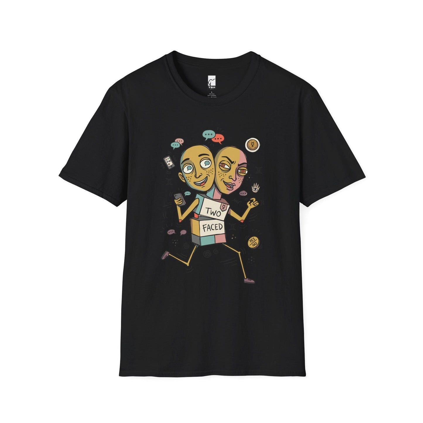 Gemini Zodiac Shirt | Twins Astrology Tee | Dual Zodiac T Shirt | Star Sign Graphic Tee | Air Sign Shirt | Zodiac Birthday Gift