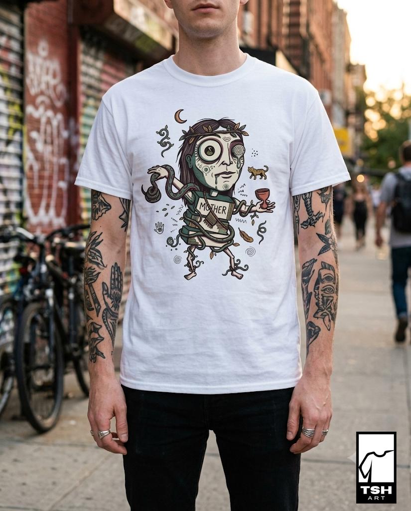 Ayahuasca Shirt | Mother Ayahuasca Tee | Shaman Spirit T Shirt | Visionary Art Graphic Tee | Psychedelic Jungle Shirt | Plant Medicine Gift