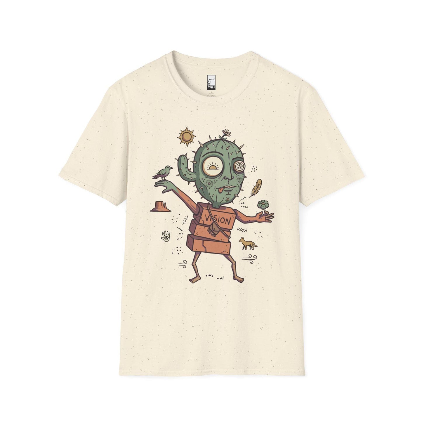 Psychedelic Cactus Tee | Vision Quest T Shirt | Desert Shaman Shirt | Sacred Cactus Graphic Tee | Mystical Spiritual Shirt | Unisex Gift