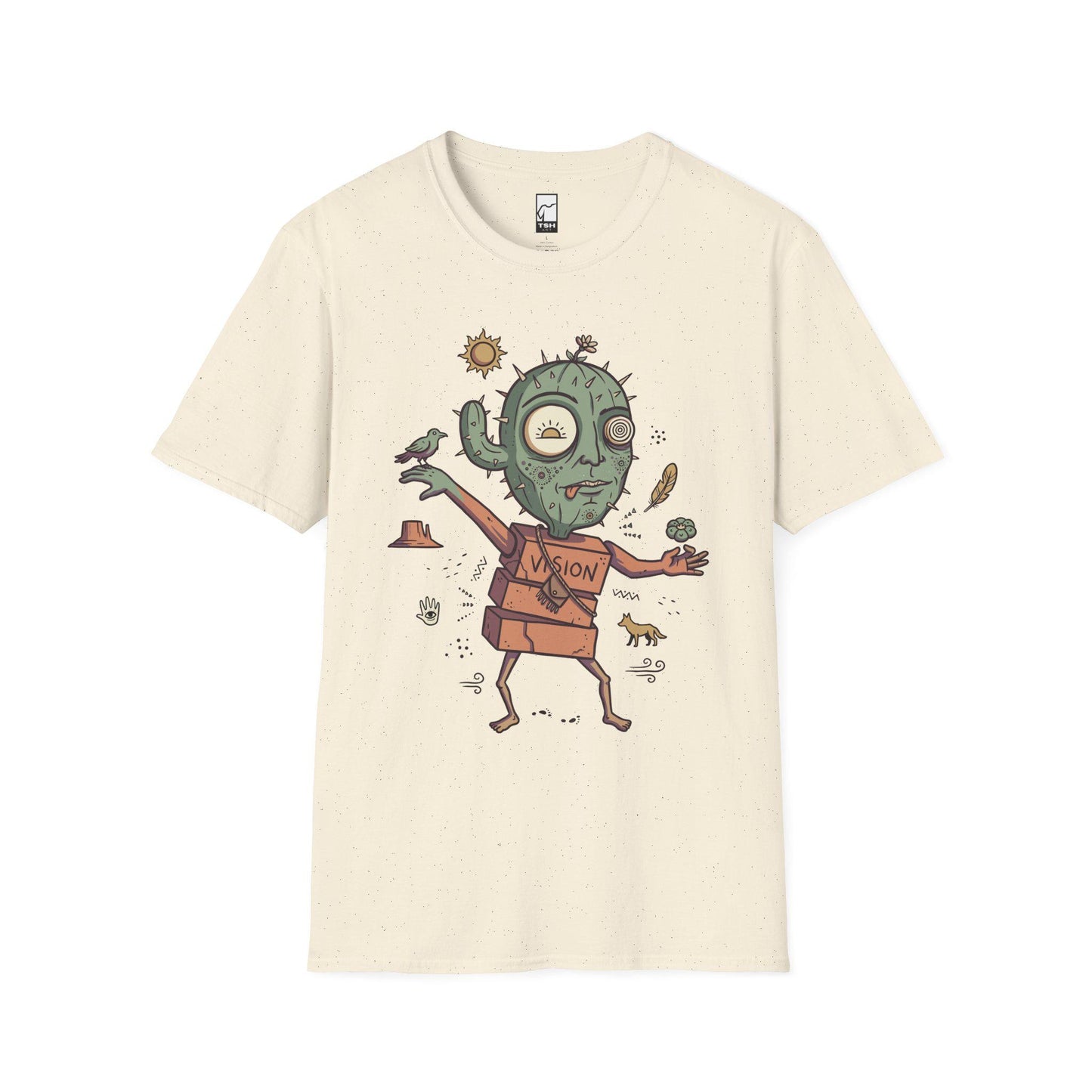 Psychedelic Cactus Tee | Vision Quest T Shirt | Desert Shaman Shirt | Sacred Cactus Graphic Tee | Mystical Spiritual Shirt | Unisex Gift