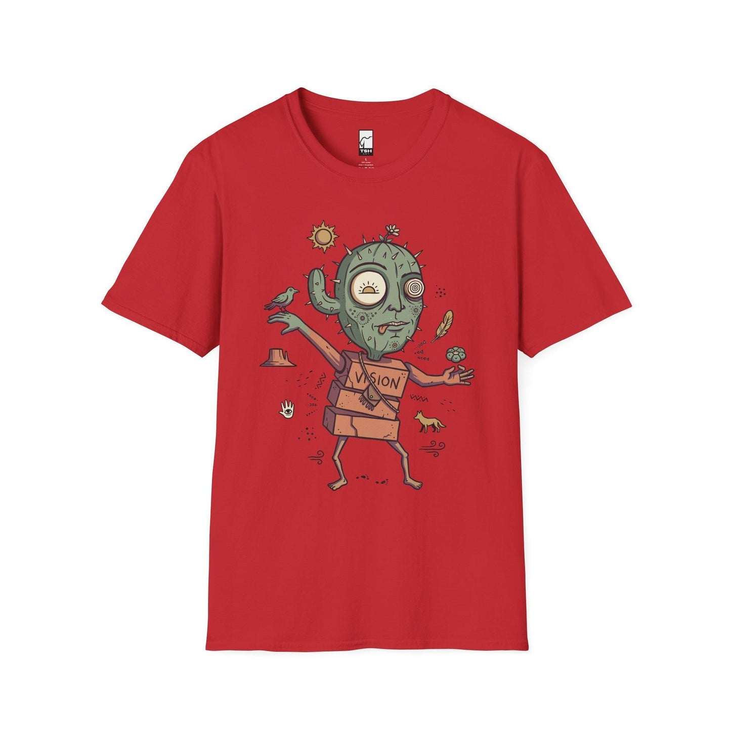 Psychedelic Cactus Tee | Vision Quest T Shirt | Desert Shaman Shirt | Sacred Cactus Graphic Tee | Mystical Spiritual Shirt | Unisex Gift