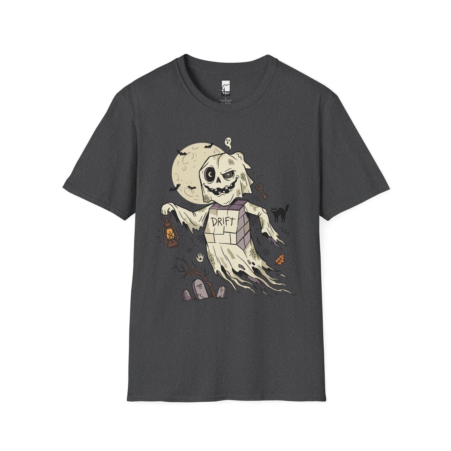 Funny Ghost T-Shirt | Vintage Halloween Shirt | Spooky Graveyard Graphic Tee | Retro Ghost Shirt | Cute Halloween Tee | Unisex Ghost Gift