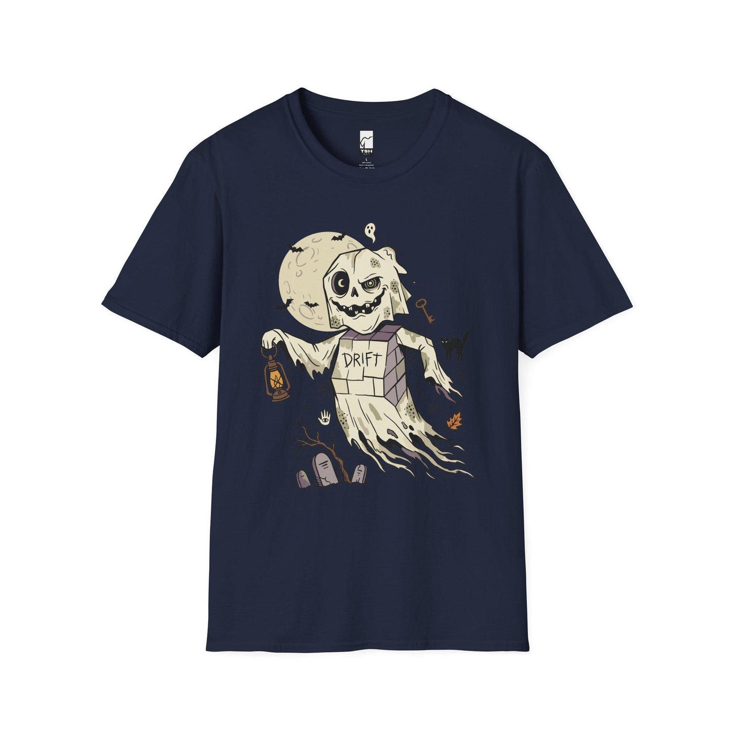 Funny Ghost T-Shirt | Vintage Halloween Shirt | Spooky Graveyard Graphic Tee | Retro Ghost Shirt | Cute Halloween Tee | Unisex Ghost Gift