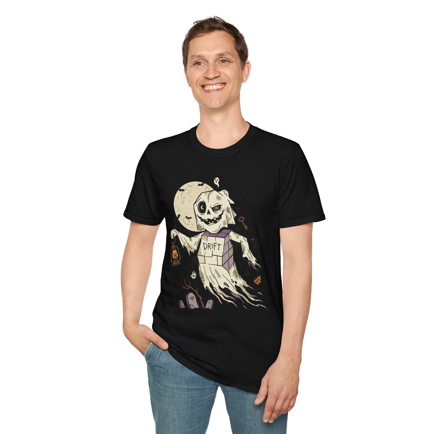 Funny Ghost T-Shirt | Vintage Halloween Shirt | Spooky Graveyard Graphic Tee | Retro Ghost Shirt | Cute Halloween Tee | Unisex Ghost Gift