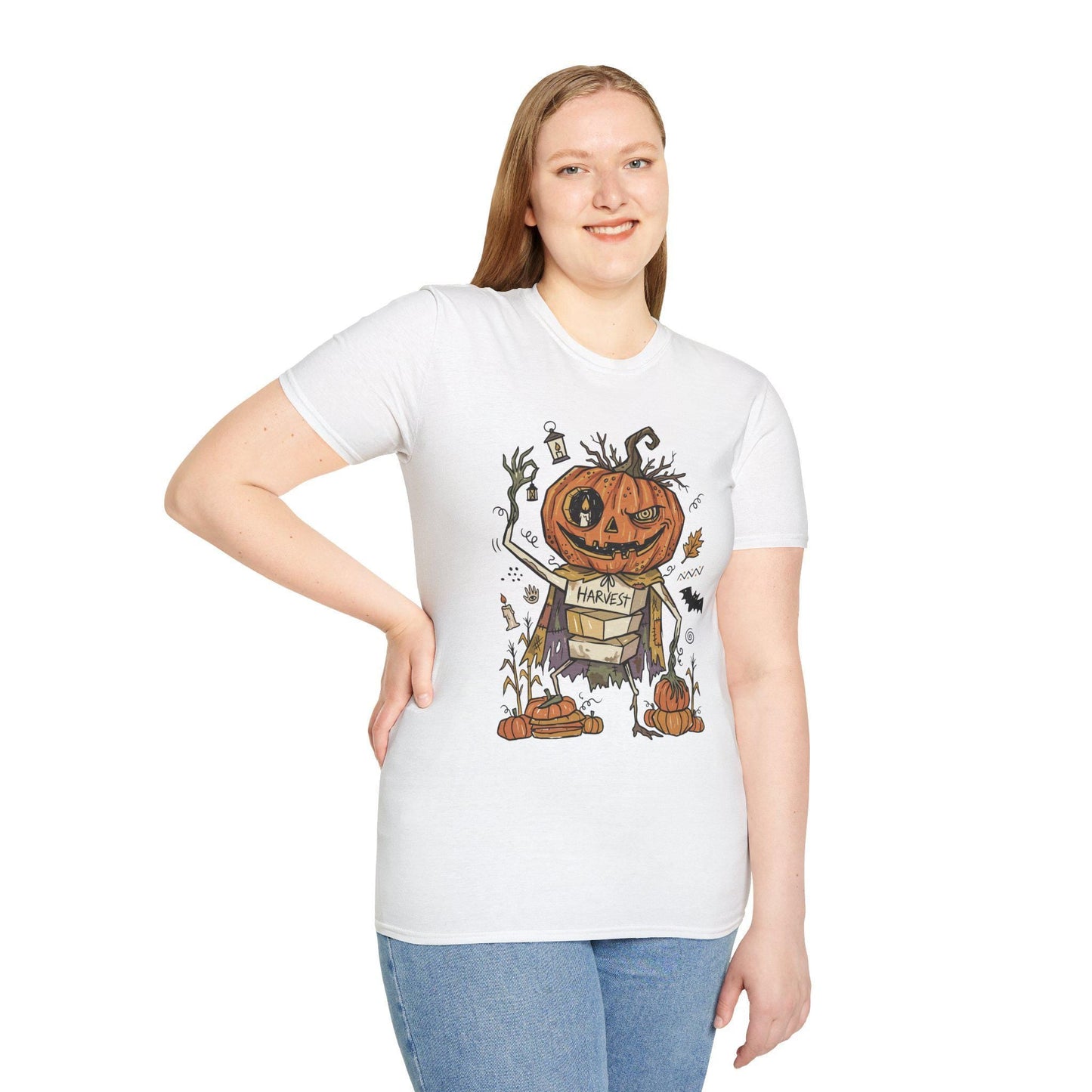 Funny Pumpkin T-Shirt | Jack O Lantern Shirt | Halloween Graphic Tee | Spooky Pumpkin Shirt | Fall Harvest Tee | Unisex Halloween Gift