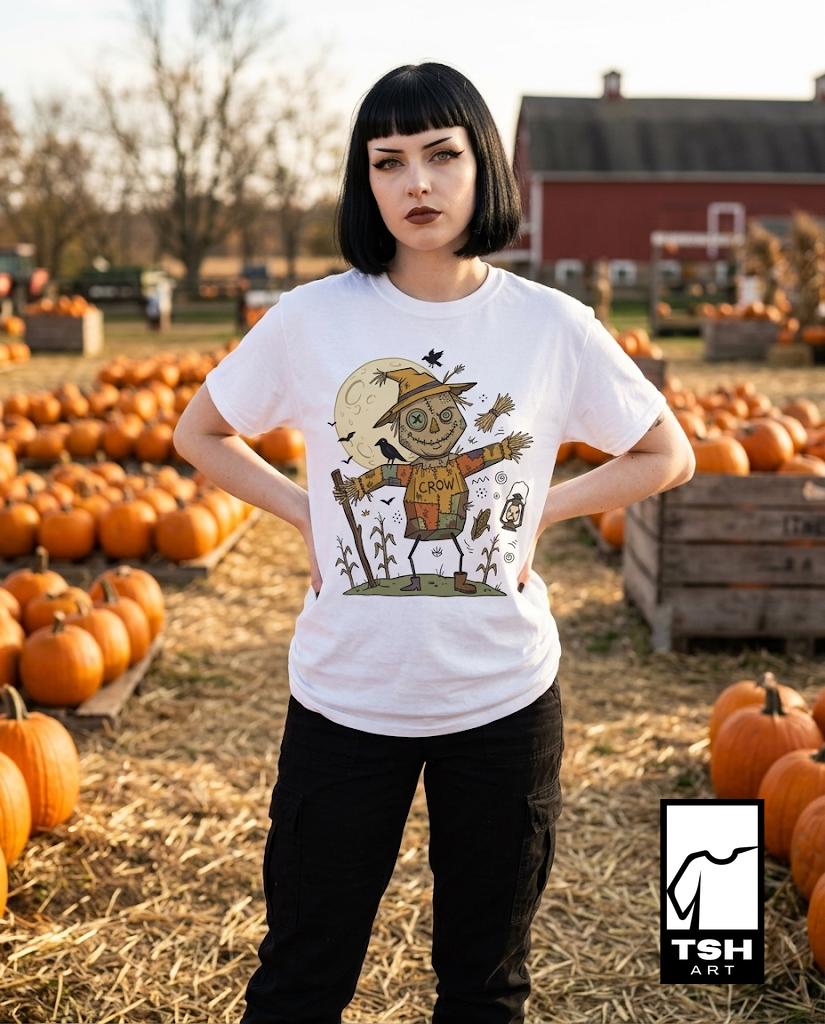 Funny Scarecrow Shirt | Halloween Scarecrow Tee | Autumn Harvest Tee | Fall Festival T Shirt | Vintage Spooky Tee | Unisex Halloween Gift
