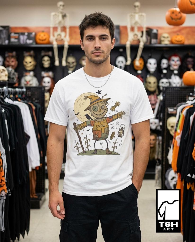 Funny Scarecrow Shirt | Halloween Scarecrow Tee | Autumn Harvest Tee | Fall Festival T Shirt | Vintage Spooky Tee | Unisex Halloween Gift