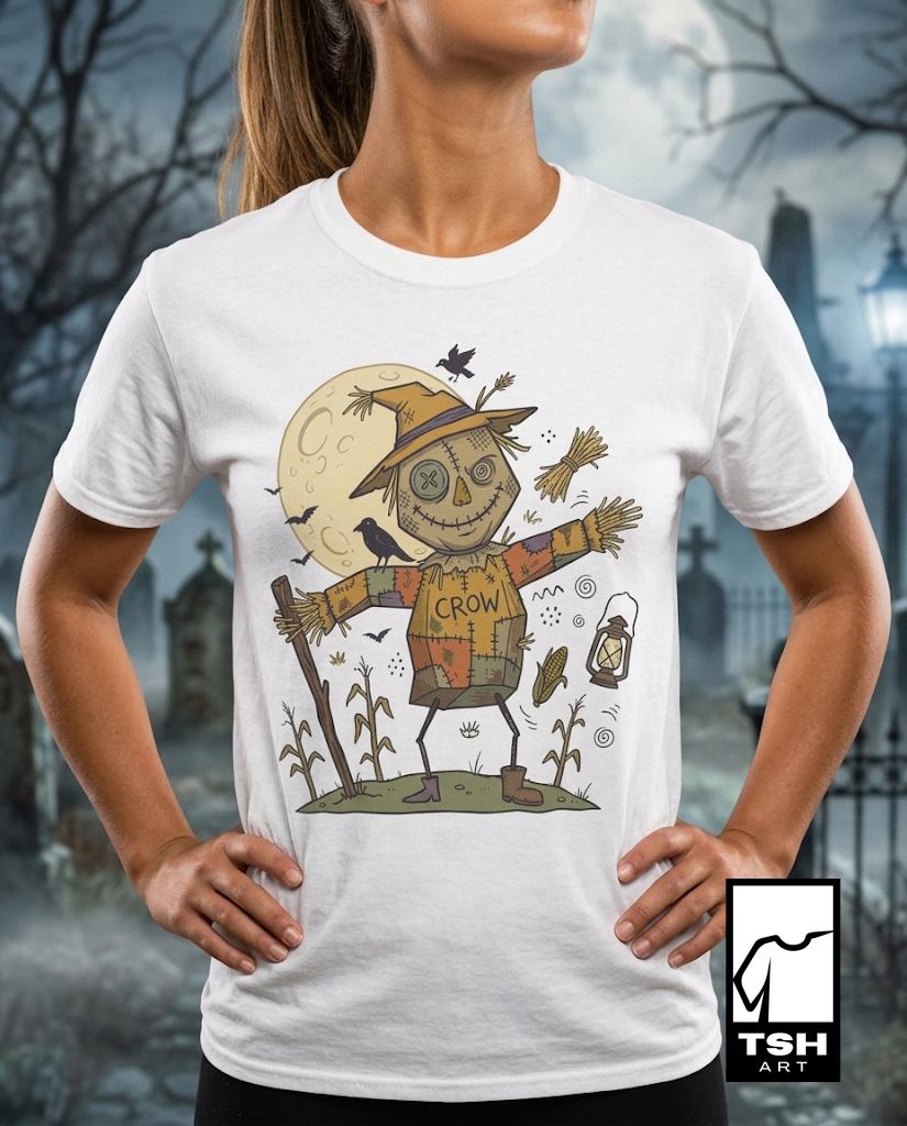 Funny Scarecrow Shirt | Halloween Scarecrow Tee | Autumn Harvest Tee | Fall Festival T Shirt | Vintage Spooky Tee | Unisex Halloween Gift