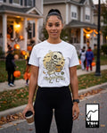 Dead Before Coffee Shirt | Skeleton Coffee T Shirt | Funny Coffee Lover Tee | Caffeine Skull Graphic Tee | Retro Coffee Tee | Unisex Gift